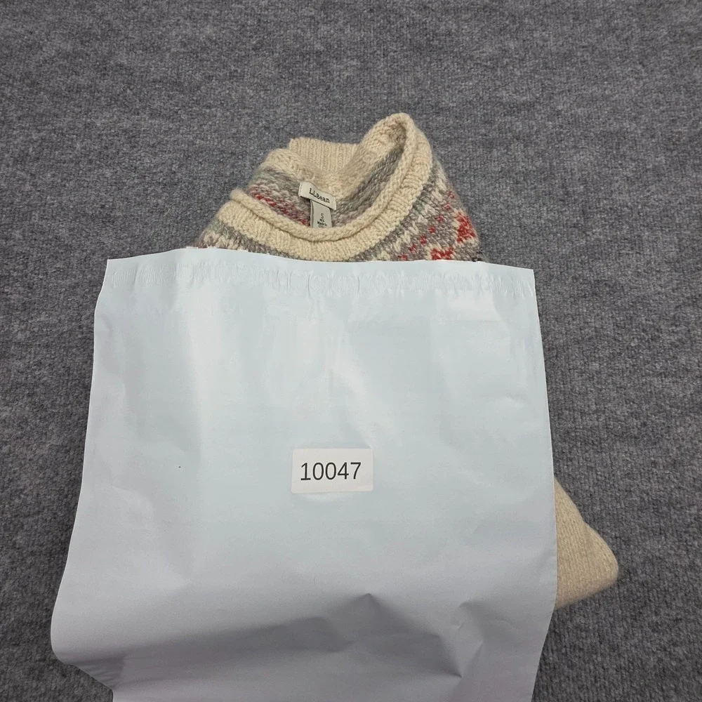 LL Bean Fair Isle Wool Sweater Women's Small Knit Multi Color - Picture 11 of 11